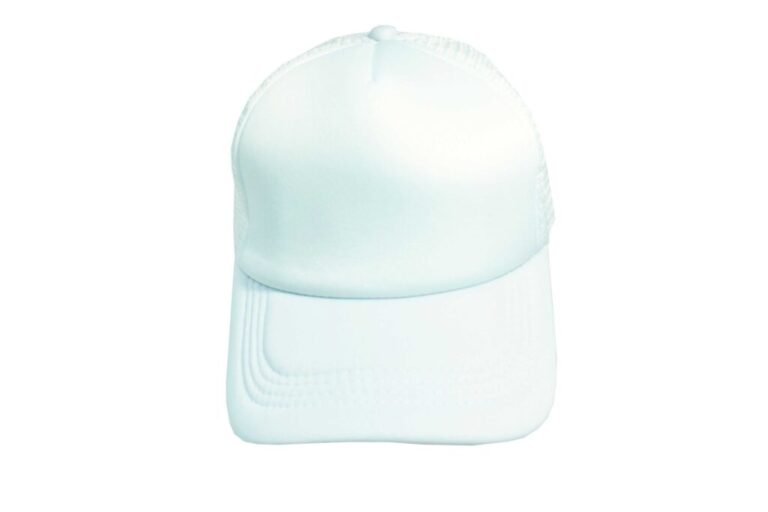 Unisex καπέλο με διχτάκι σε χρώμα λευκό