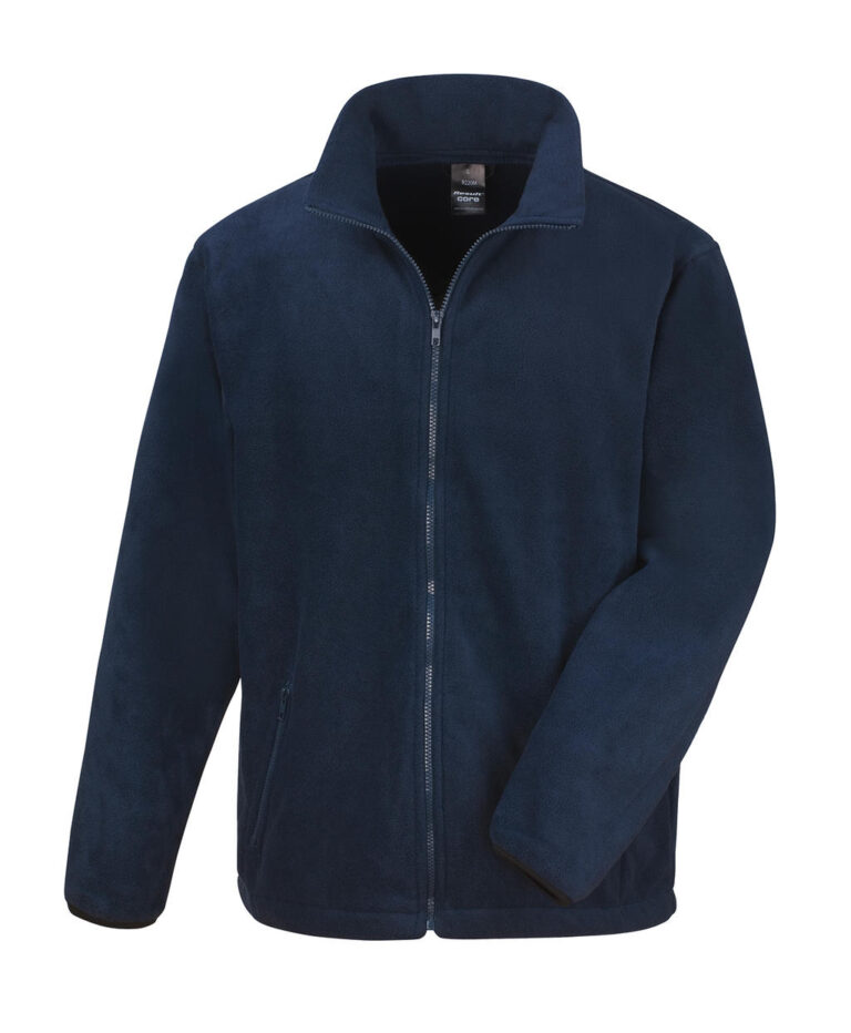 fleece μακρυμάνικο με τσέπες και φερμουάρ σε χρώμα σκούρο μπλε