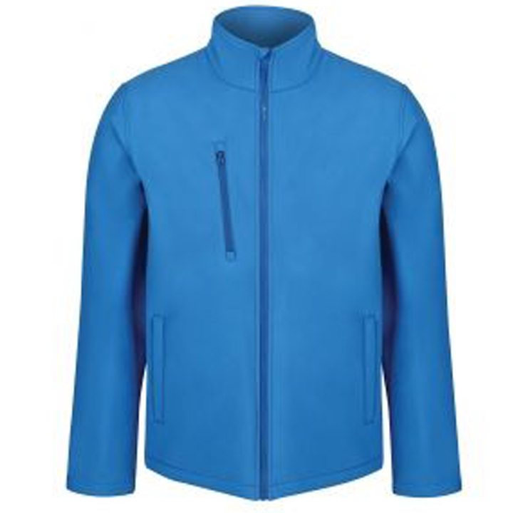 αδιάβροχο ανδρικό μπουφάν με τσέπες και φερμουάρ σε χρώμα γαλάζιο