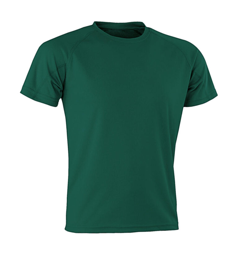 ανδρικό αθλητικό κοντομάνικο μπλουζάκι σε χρώμα σκούρο πράσινο