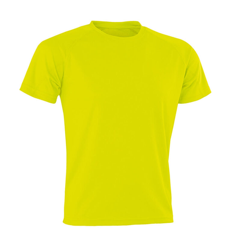 ανδρικό αθλητικό κοντομάνικο μπλουζάκι σε χρώμα κίτρινο