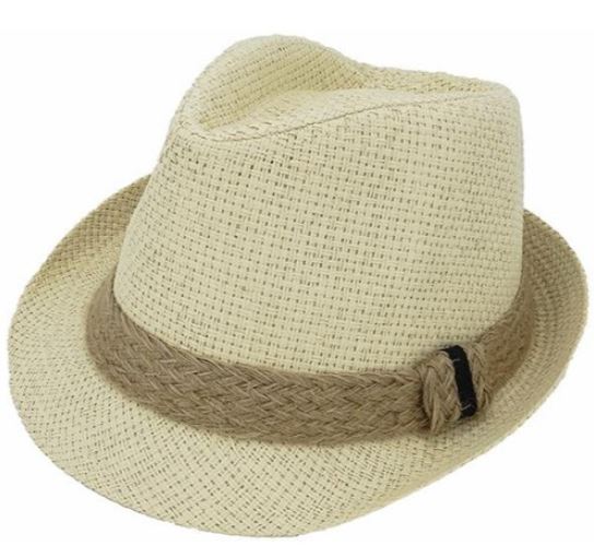 ψάθινο καπέλο καβουράκι μπεζ με κορδέλα μπεζ