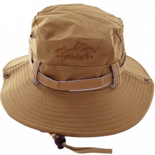 καπέλο κώνος μεγάλος με σχοινί για καλύτερη προσαρμογή σε χρώμα μπεζ