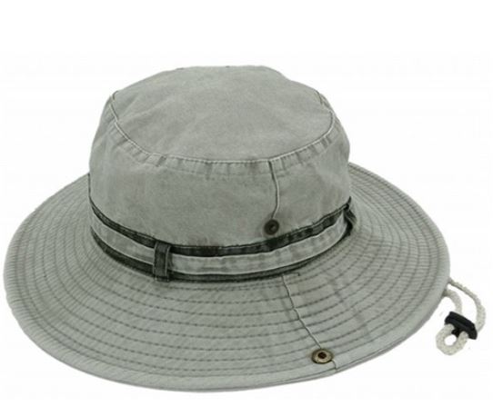 καπέλο κώνος μεγάλος με σχοινί για καλύτερη προσαρμογή σε χρώμα γκρι