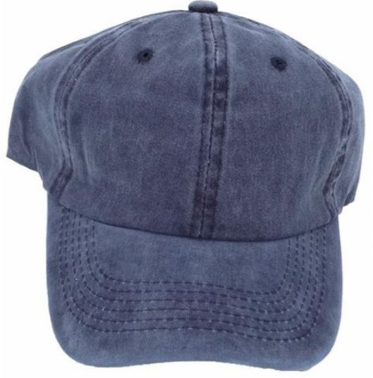 καπέλο τζόκει πετροπλυμένο μπλε