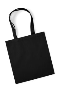 τσάντα ώμου ιδανική για ψώνια σε χρώμα μαύρο