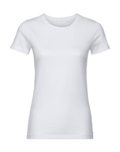 γυναικείο κοντομάνικο εφαρμοστό μπλουζάκι σε χρώμα λευκό