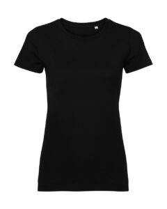 γυναικείο κοντομάνικο εφαρμοστό μπλουζάκι σε χρώμα μαύρο