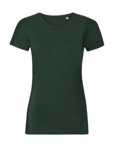 γυναικείο κοντομάνικο εφαρμοστό μπλουζάκι σε χρώμα λαδί