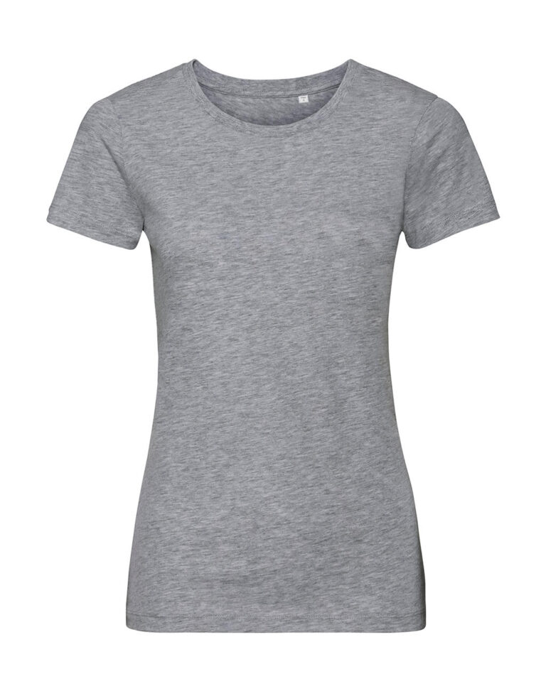 γυναικείο κοντομάνικο εφαρμοστό μπλουζάκι σε χρώμα ανοιχτό γκρι