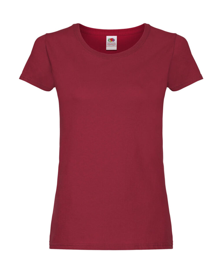 γυναικείο κοντομάνικο μπλουζάκι σε χρώμα βαθύ κόκκινο