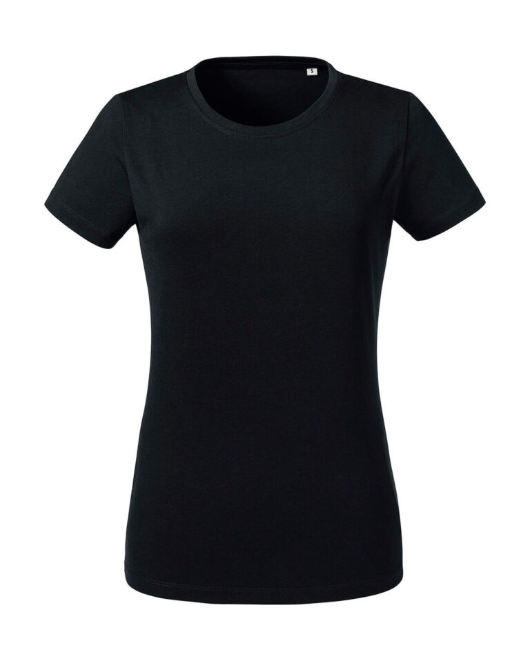 γυναικείο οργανικό κοντομάνικο μπλουζάκι σε χρώμα μαύρο