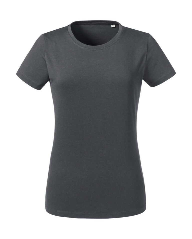 γυναικείο οργανικό κοντομάνικο μπλουζάκι σε χρώμα σκούρο γκρι