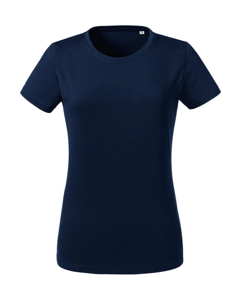 γυναικείο οργανικό κοντομάνικο μπλουζάκι σε χρώμα σκούρο μπλε