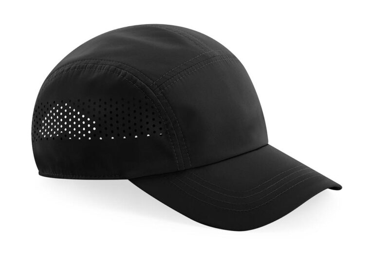 αθλητικό unisex καπέλο με τρύπες στο πλάι για να μπαίνει ο αέρας σε χρώμα μαύρο