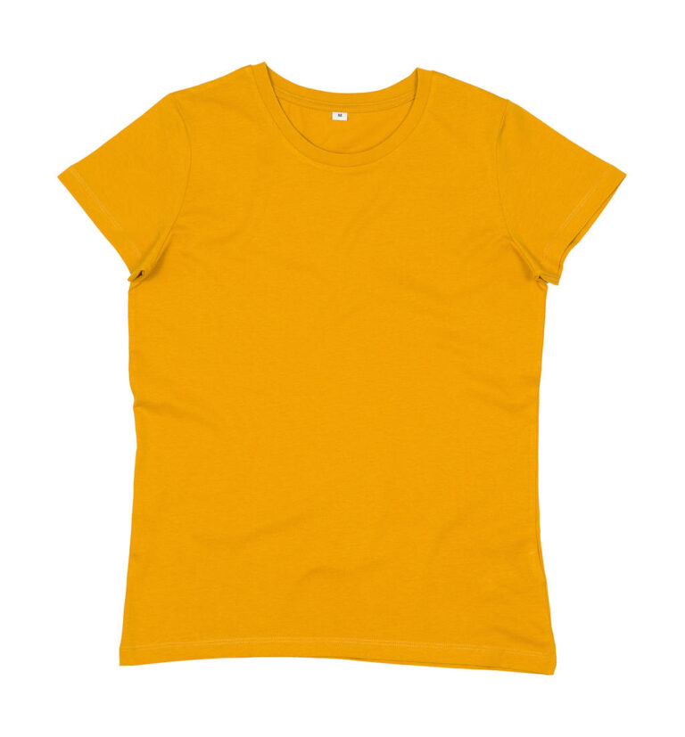 γυναικείο οργανικό κοντομάνικο μπλουζάκι σε χρώμα κίτρινο