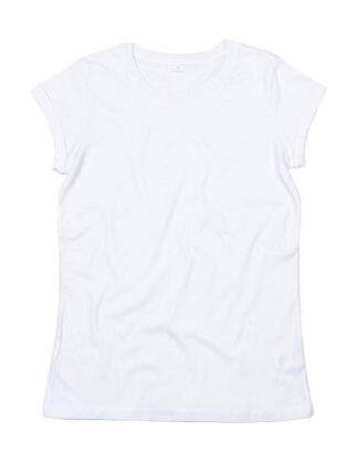γυναικείο οργανικό κοντομάνικο μπλουζάκι λευκό