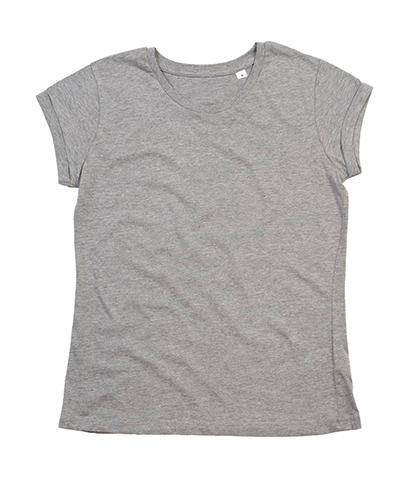 γυναικείο οργανικό κοντομάνικο μπλουζάκι ανοιχτό γκρι