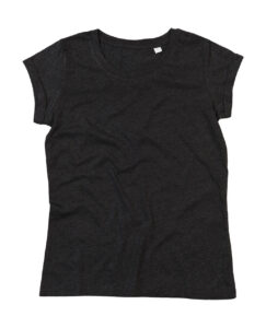 γυναικείο οργανικό κοντομάνικο μπλουζάκι σκούρο γκρι