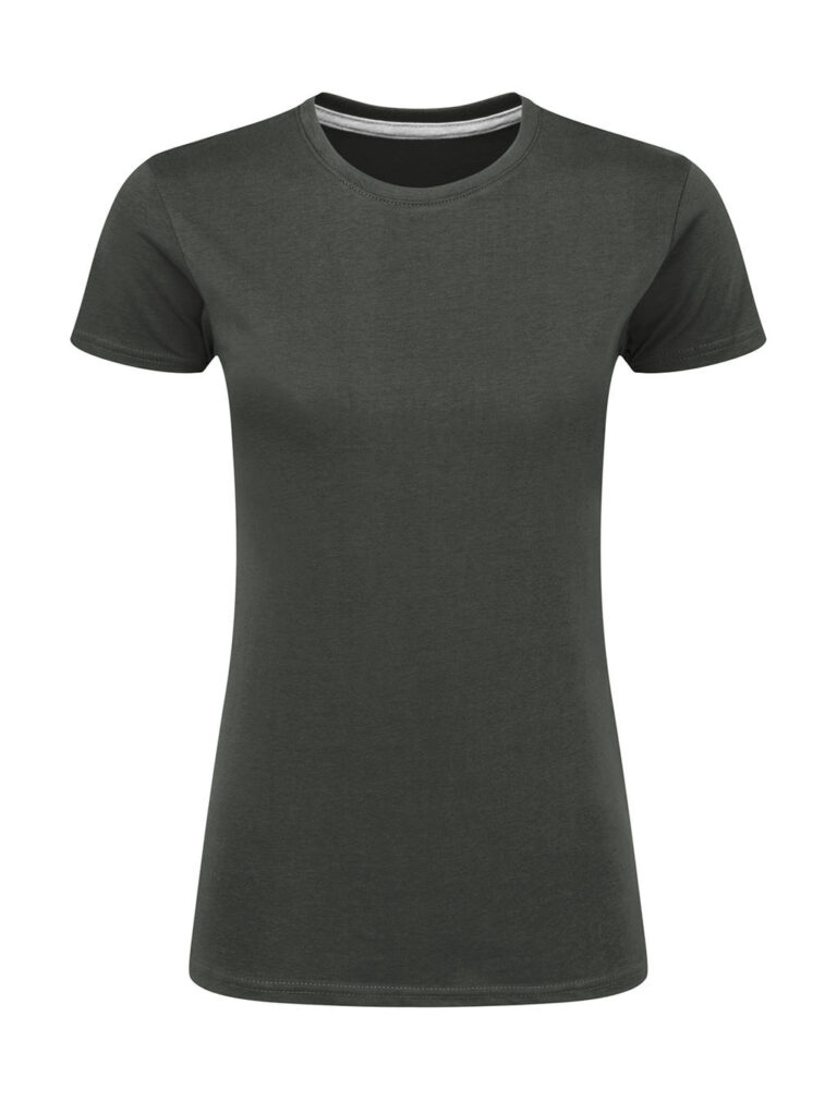 γυναικείο κοντομάνικο μπλουζάκι σε χρώμα γκρι σκούρο