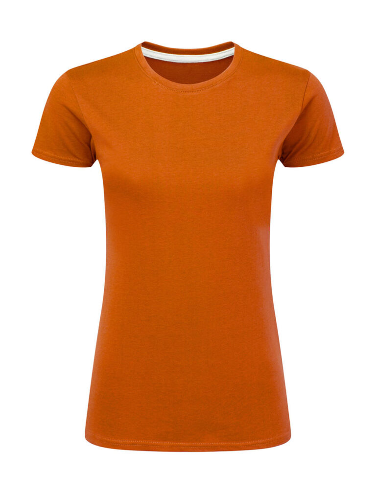 γυναικείο κοντομάνικο μπλουζάκι σε χρώμα πορτοκαλί