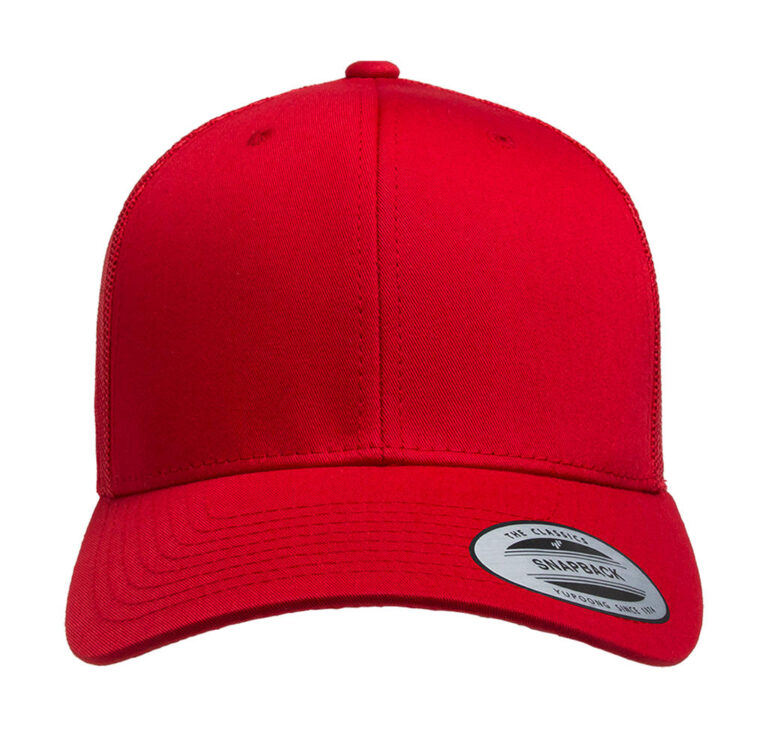 καπέλο με δίχτυ σε χρώμα κόκκινο