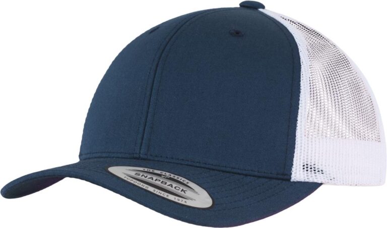 καπέλο σε χρώμα μπλε με δίχτυ λευκό