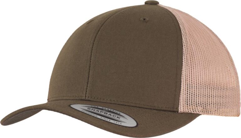 καπέλο σε χρώμα καφέ με δίχτυ μπεζ