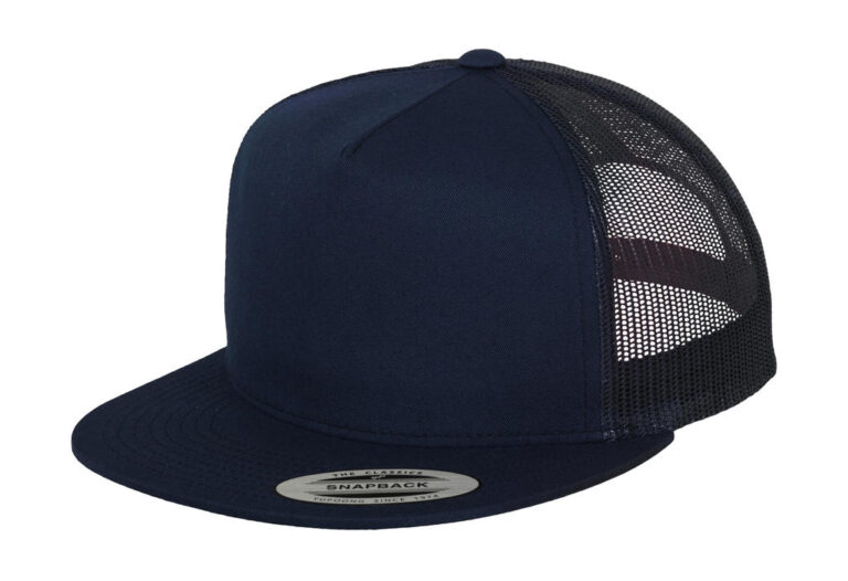 καπέλο με δίχτυ σε χρώμα σκούρο μπλε