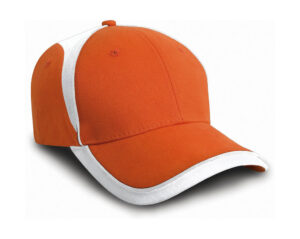 καπέλο unisex πορτοκαλί με λεπτομέρειες λευκές