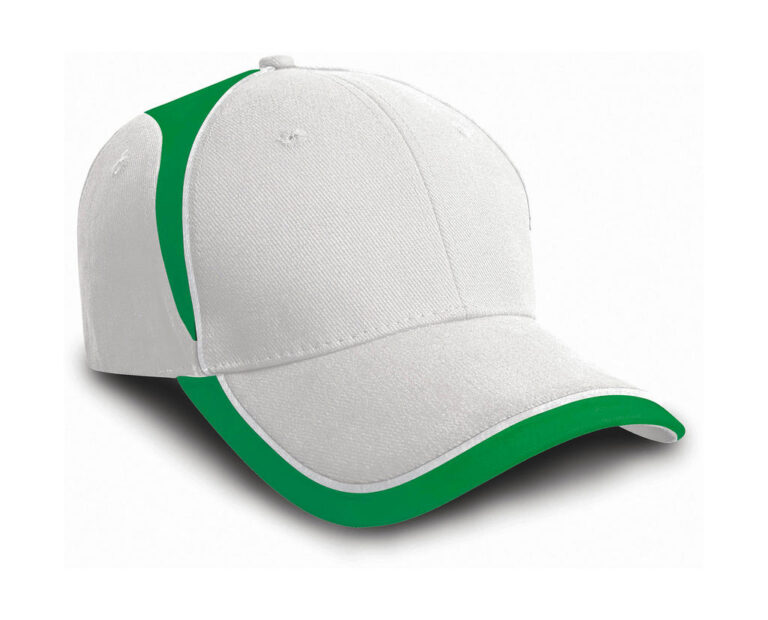 καπέλο unisex λευκό με λεπτομέρειες πράσινες