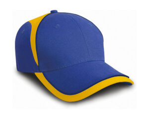 καπέλο unisex μπλε ρουά με λεπτομέρειες κίτρινες