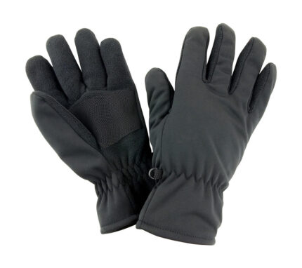 γάντια εσωθερμικά με λάστιχο για καλύτερη εφαρμογή σε χρώμα μαύρο