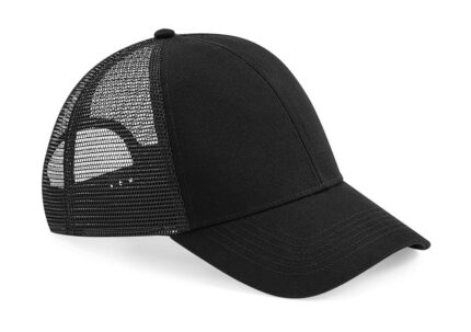 unisex καπέλο με δίχτυ σε χρώμα μαύρο