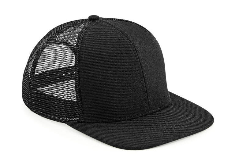καπέλο unisex με δίχτυ σε χρώμα μαύρο