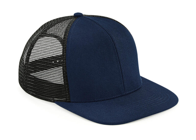 καπέλο unisex με δίχτυ σε χρώμα μπλε σκούρο