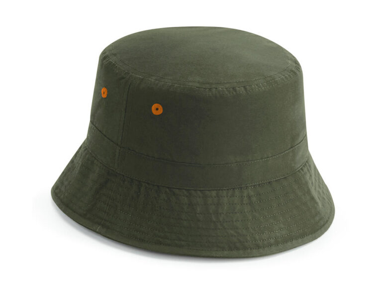 Unisex υφασμάτινο καπέλο ενηλίκων σε χρώμα λαδί