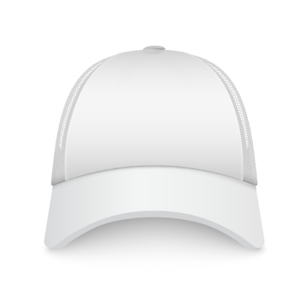 Καπέλο unisex με δίχτυ πίσω σε χρώμα λευκό